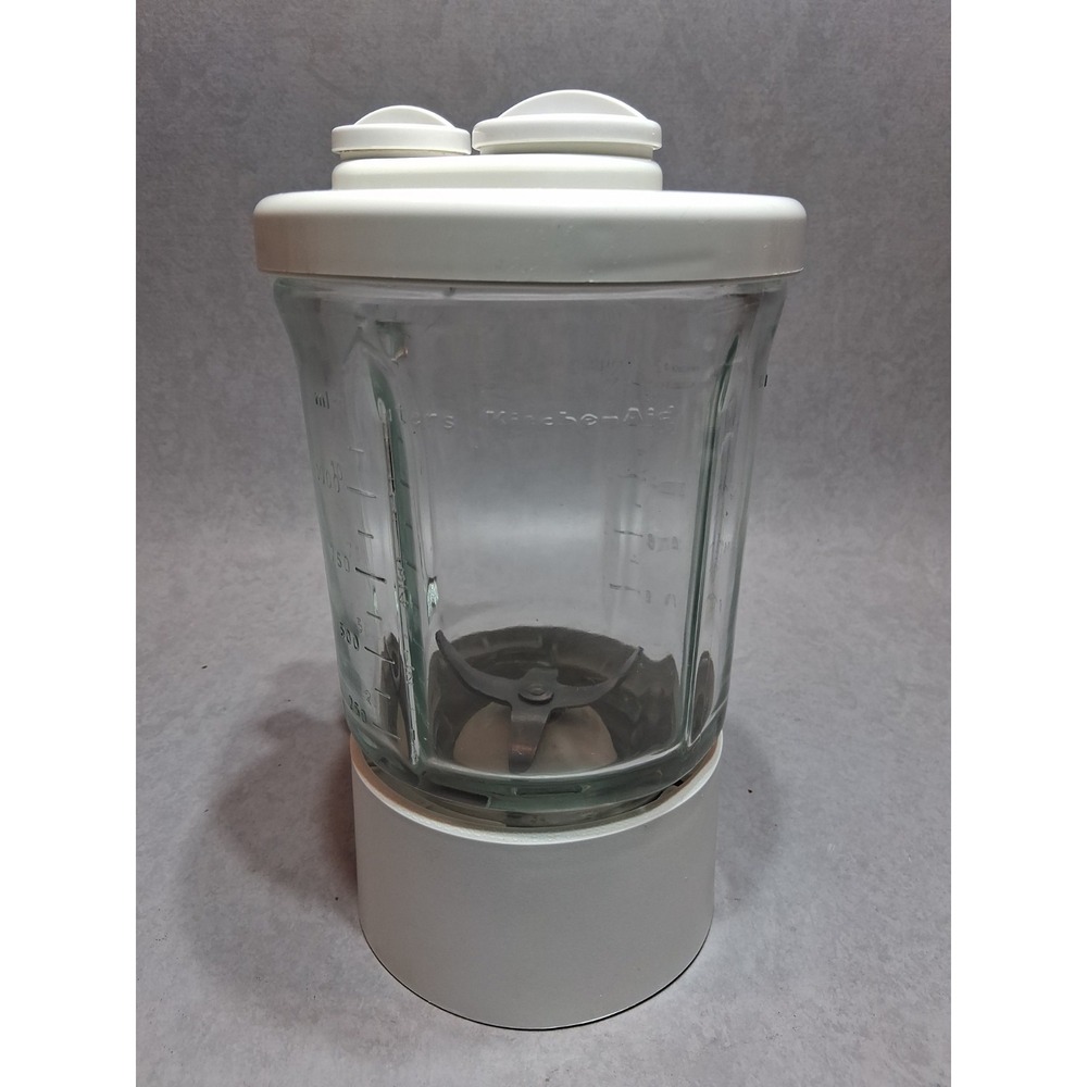 KitchenAid Blender Pitcher KSB5WH 40oz 5 Cup Glass Replacement Jar & Lid
